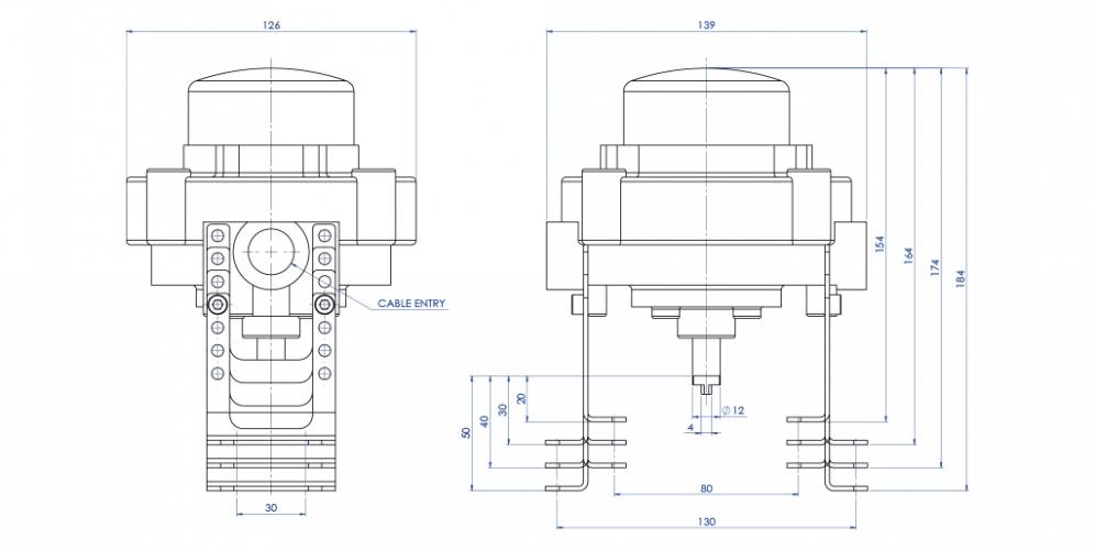 KSSK in alluminio con indicatore visivo ATEX