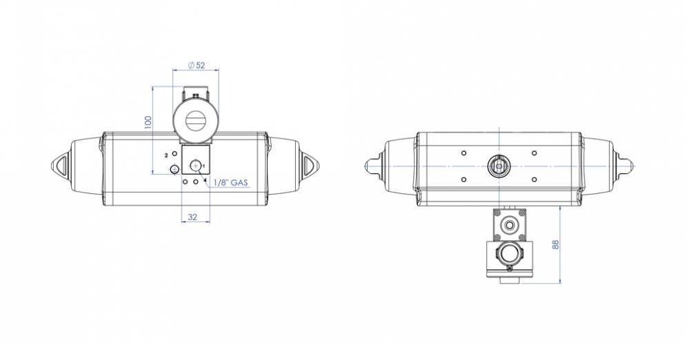 Elettrovalvola 3/2 NC da 1/8” con bobina II2GD Exd IIC T4-T6 ATEX