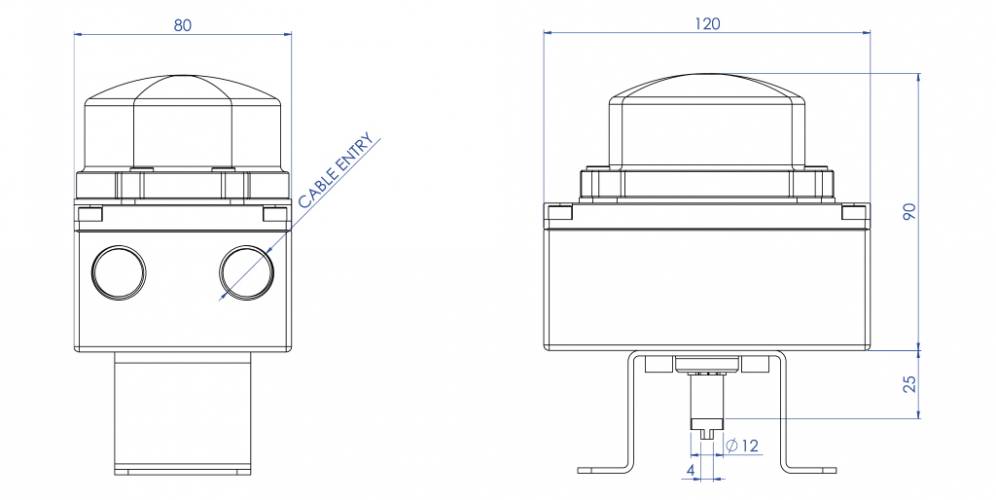 KSSF in alluminio con indicatore visivo