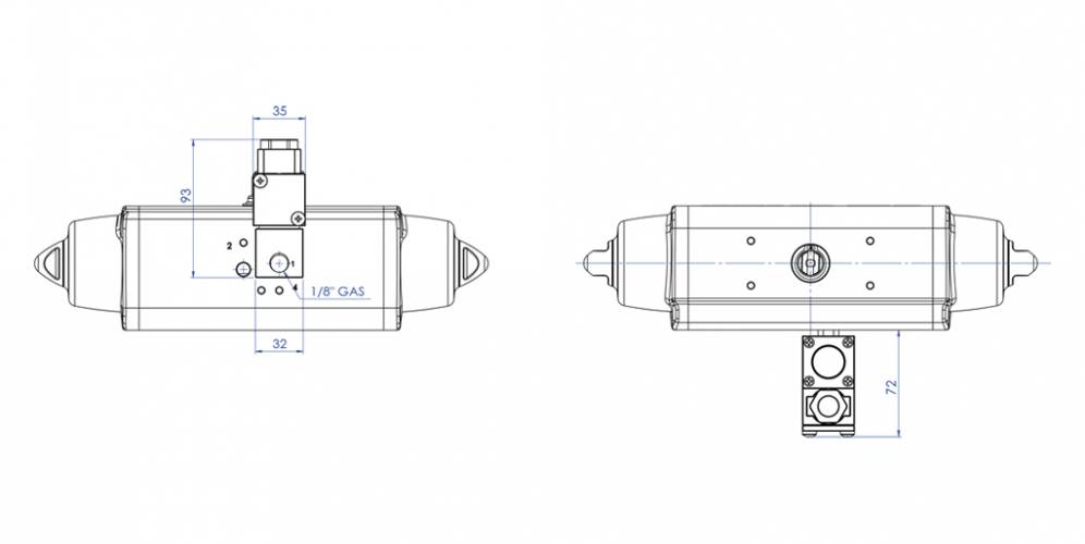 Elettrovalvola 3/2 NC da 1/8” con bobina II3GD ExnA T4 ATEX