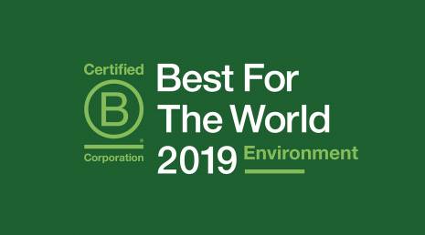 PREMIO B CORP: “BEST FOR THE WORLD 2019”
